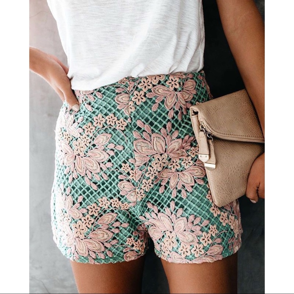 VICI | Happily Ever After Crochet Shorts